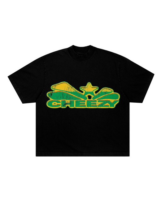 CHEEZY #002 TSHIRT BLACK SEMI-OVERSIZE