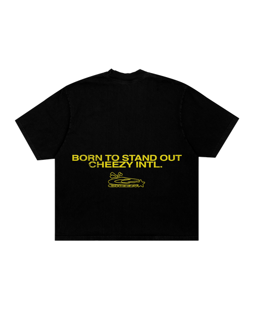 CHEEZY #001 TSHIRT BLACK BOXY FIT